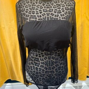 Black Sheer Body Suit